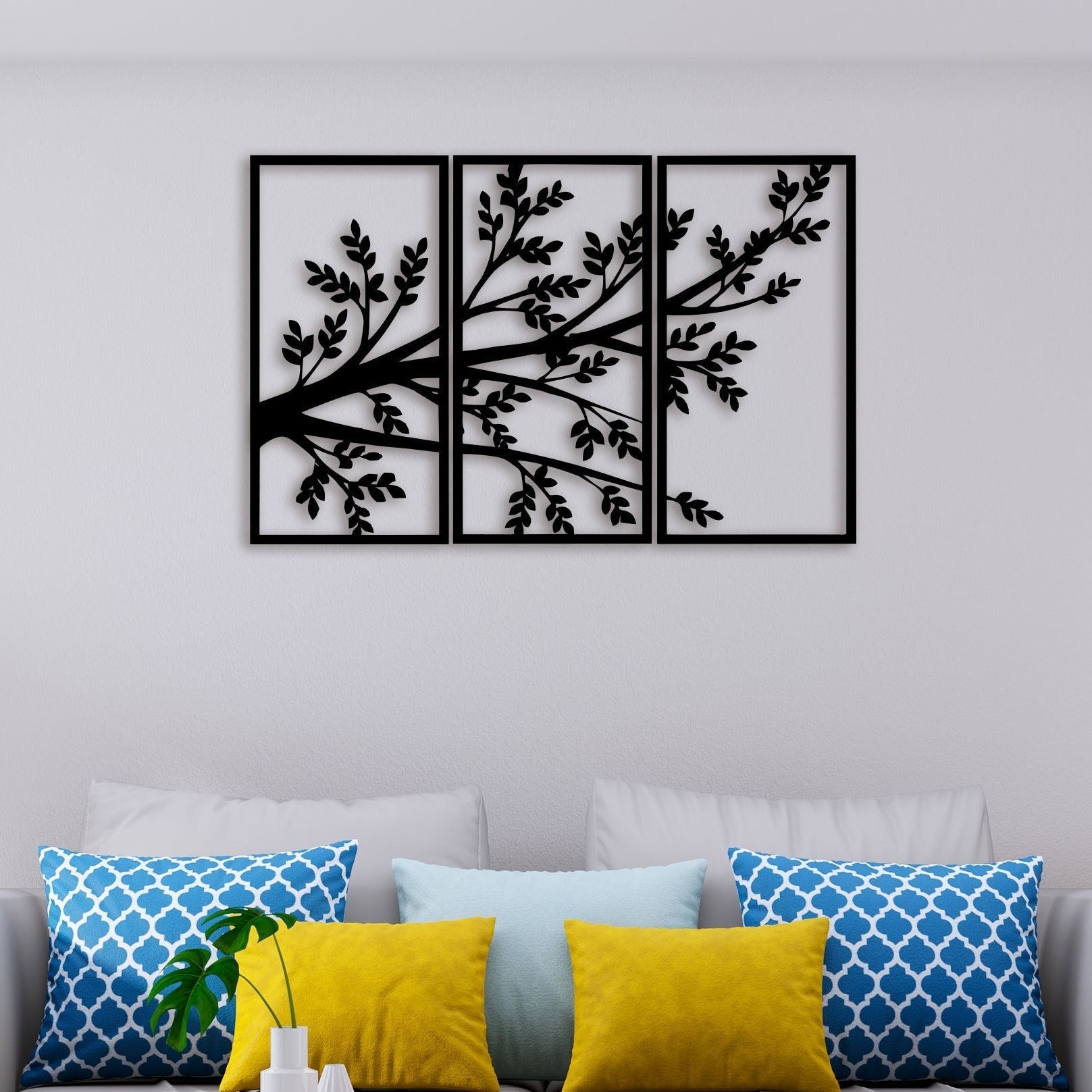 3 Piece Leaf Wall Art