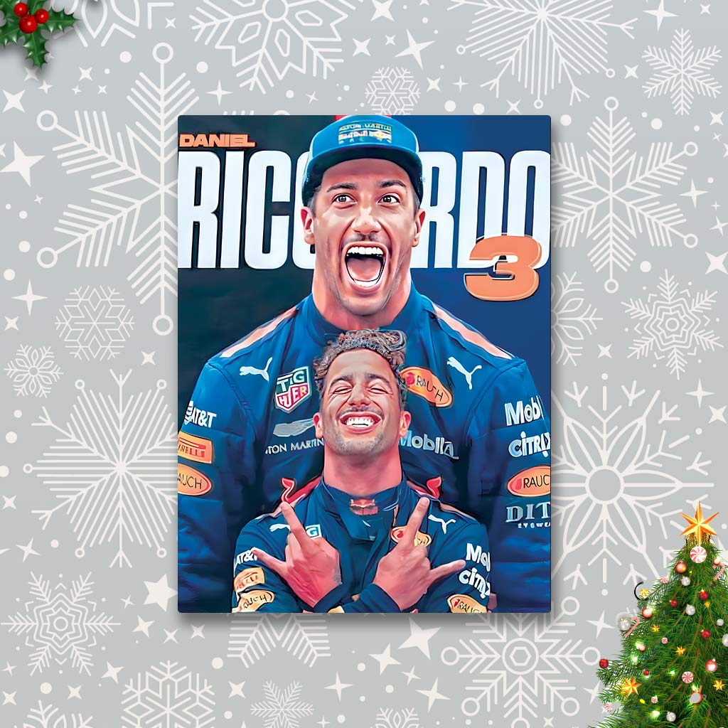 Daniel Ricciardo F1 Metal Poster