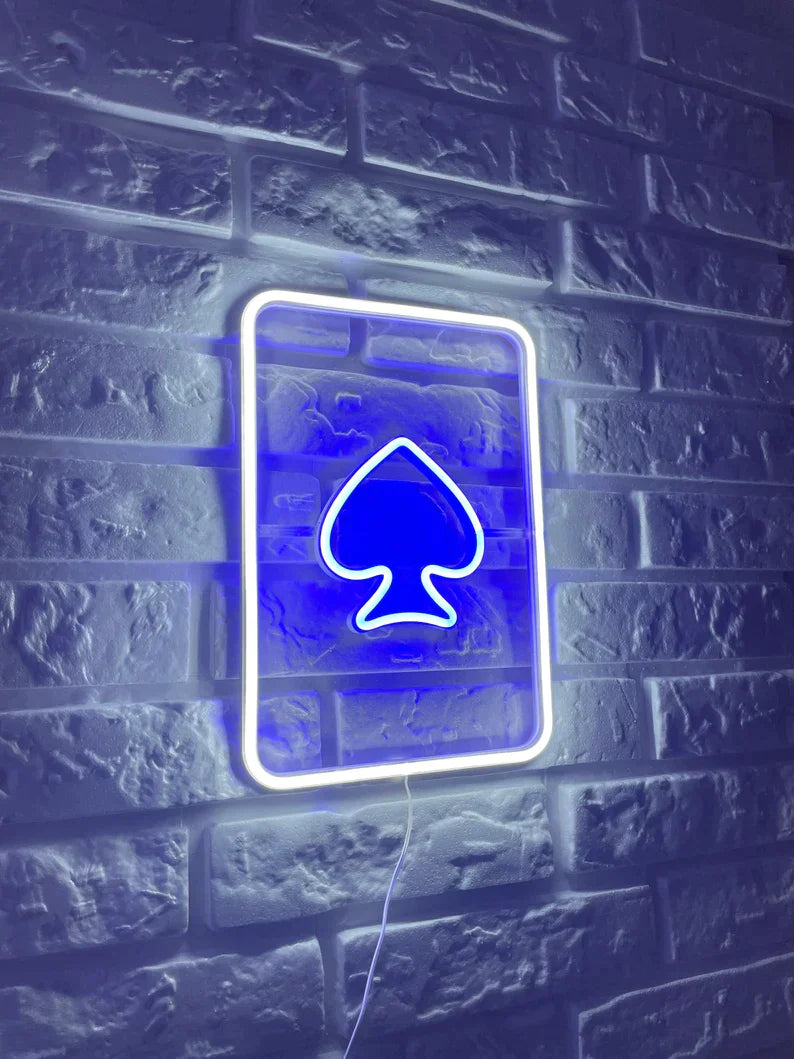 Playing card Neon Sign