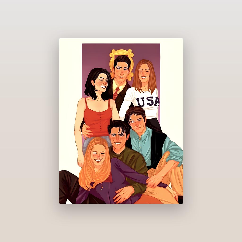 Friends Art Metal Poster