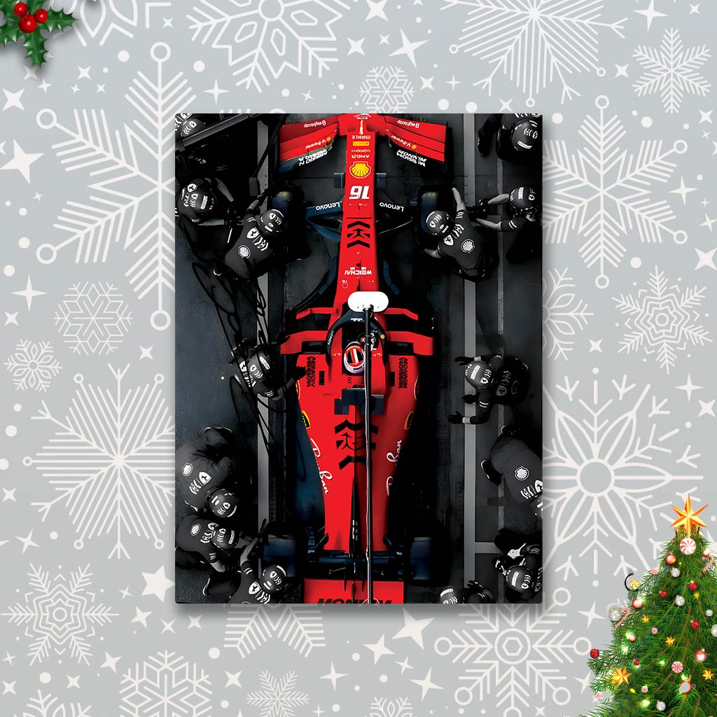 Ferarri F1 Metal Poster