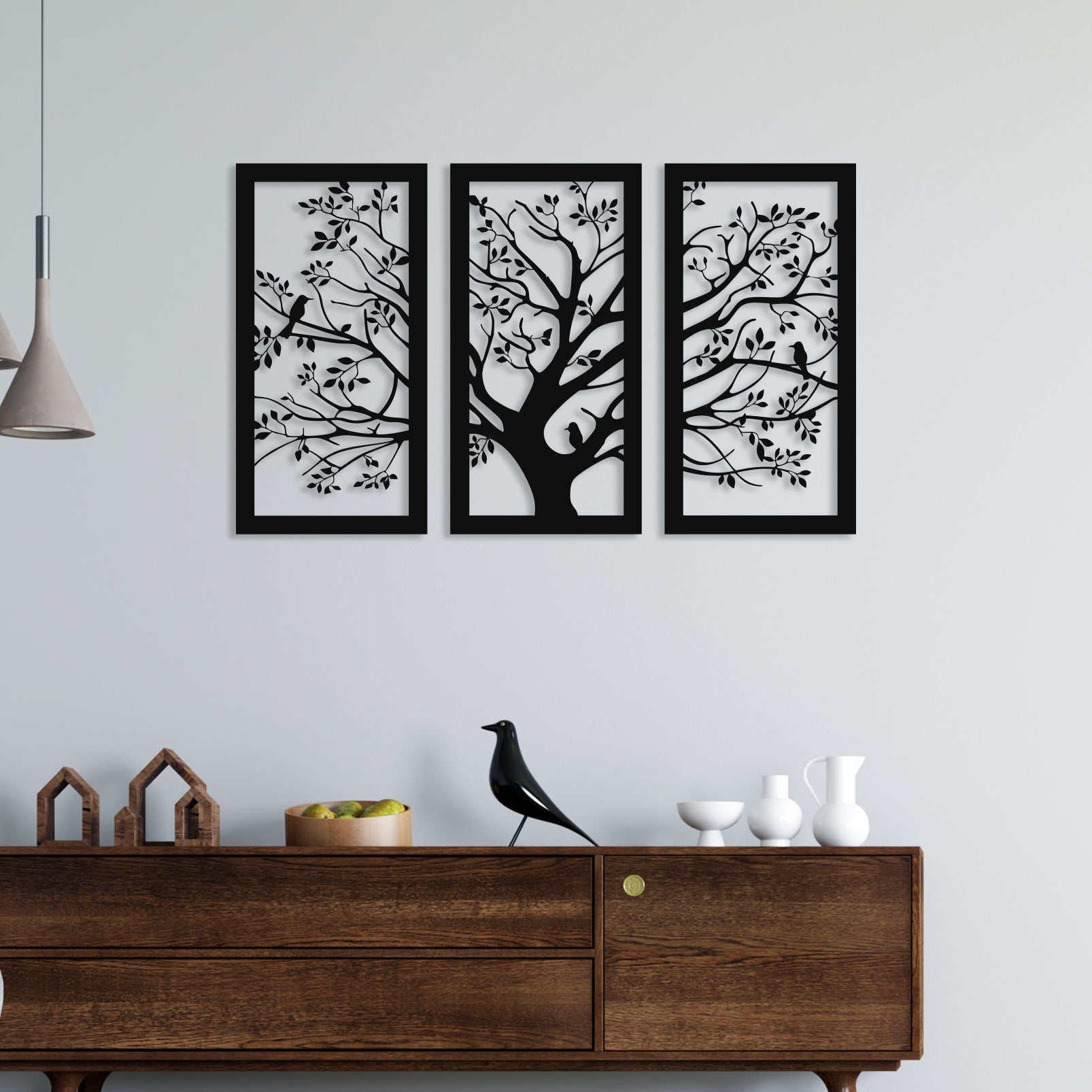 3 Piece Big Tree Wall Art