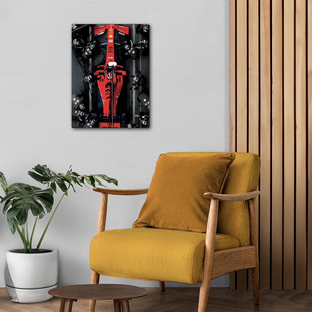 Ferarri F1 Metal Poster