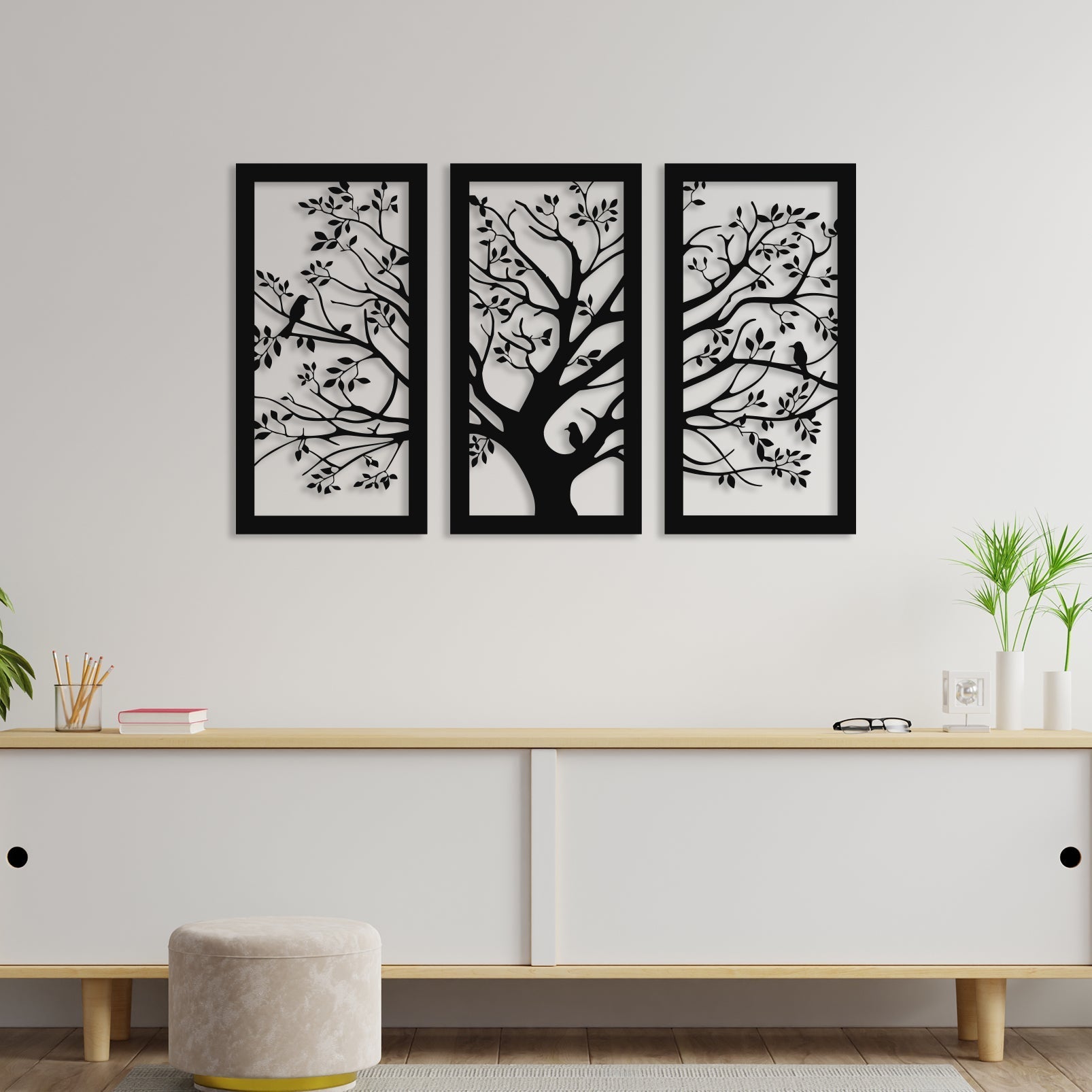 3 Piece Big Tree Wall Art