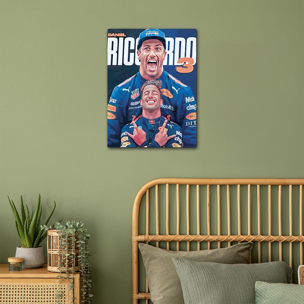 Daniel Ricciardo F1 Metal Poster