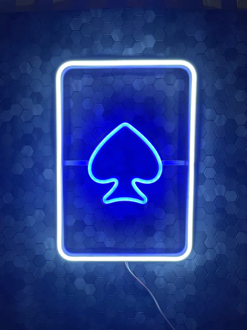 Playing card Neon Sign