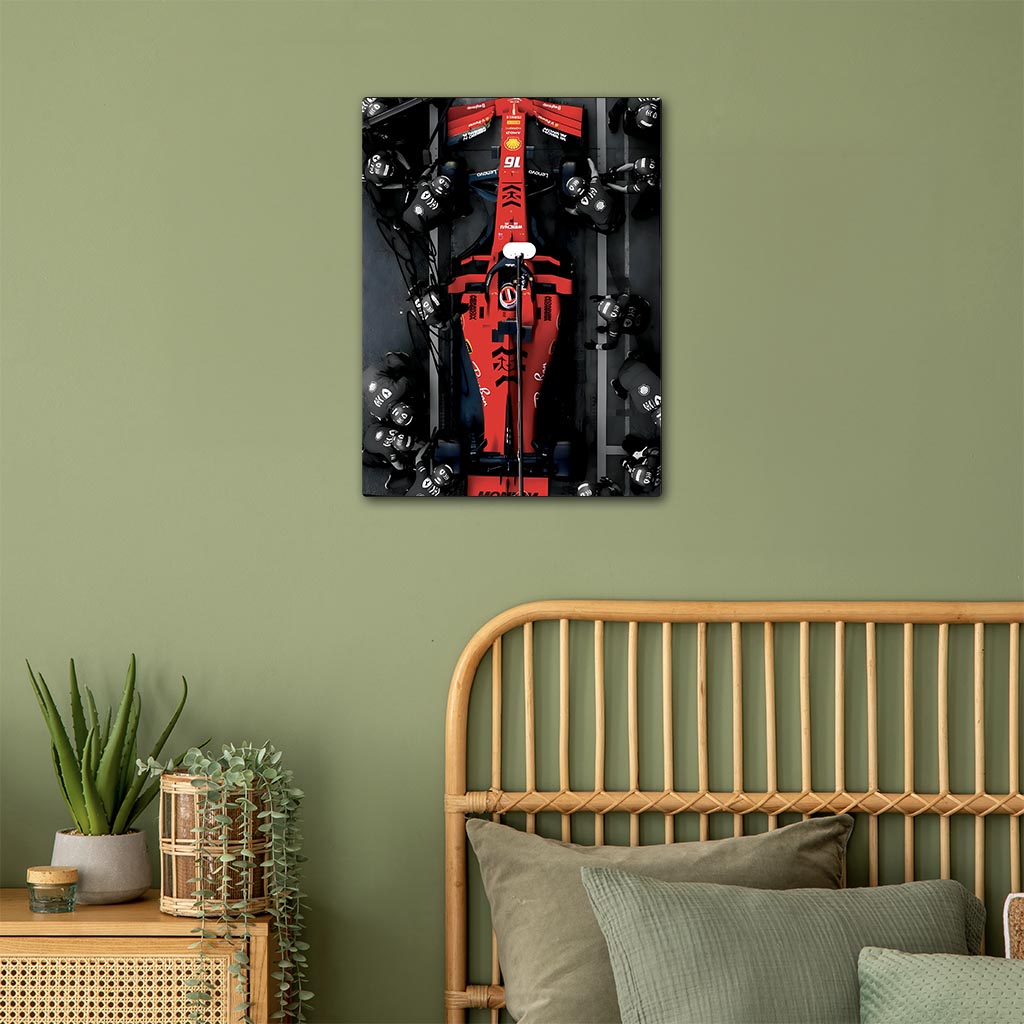 Ferarri F1 Metal Poster