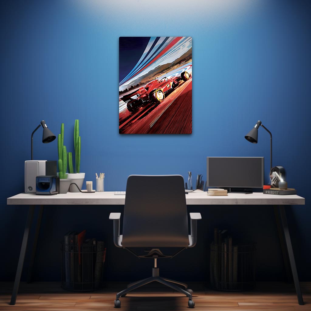 Ferarri F1 Metal Poster