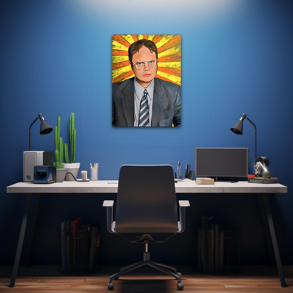 Dwight Schrute The Office Metal Poster