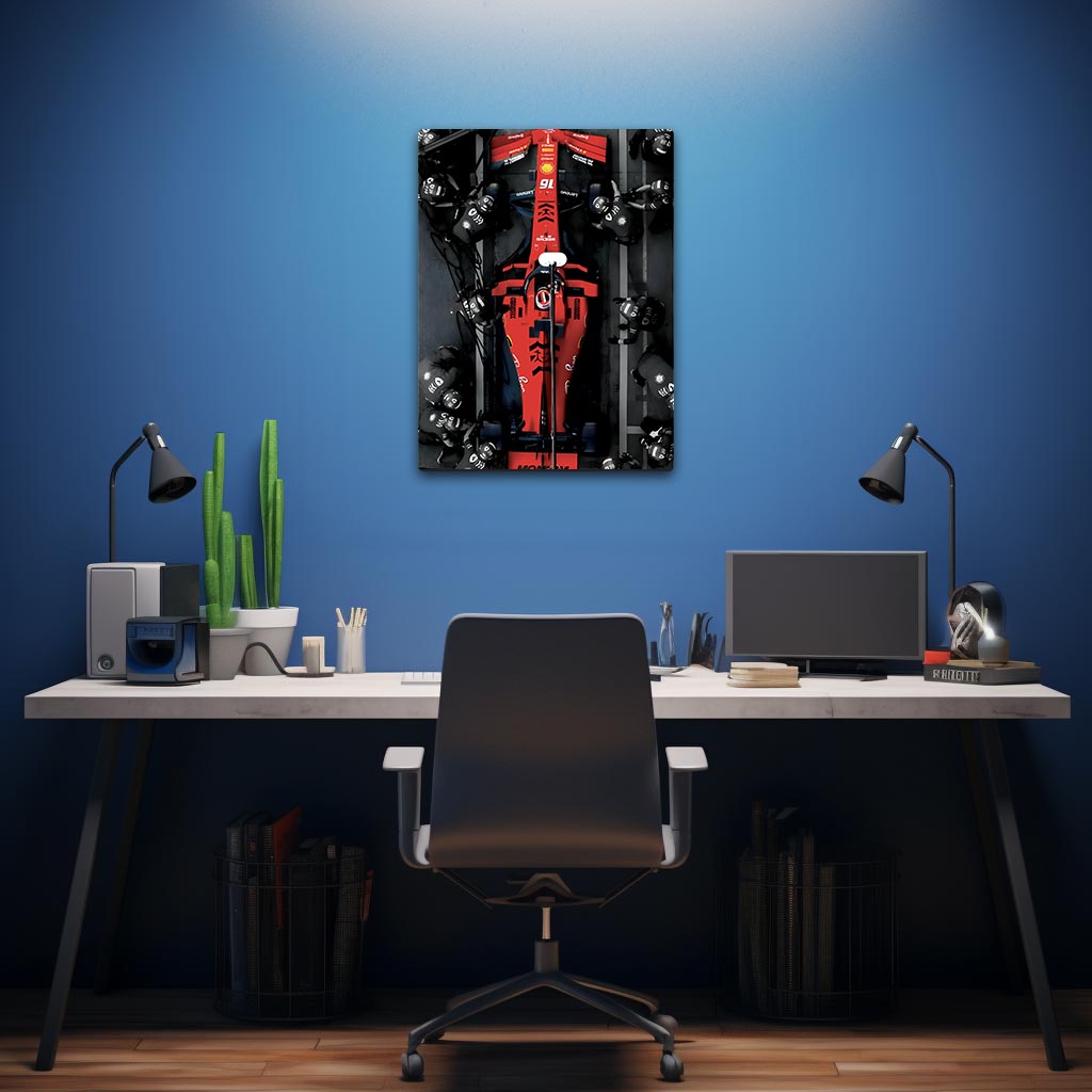 Ferarri F1 Metal Poster