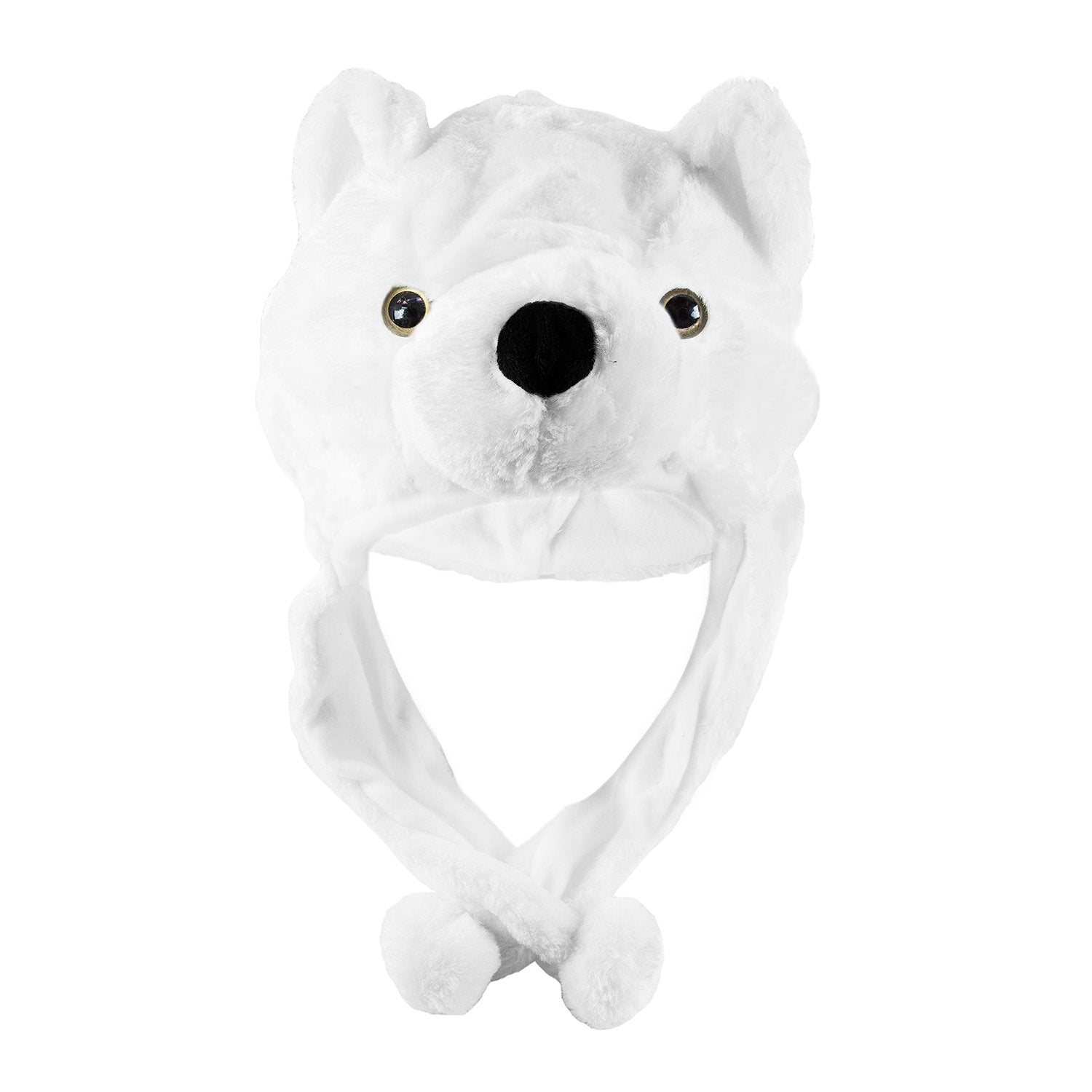 Polar Bear Plush Animal Winter Ski Hat