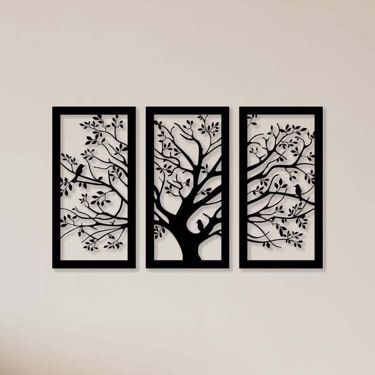 3 Piece Big Tree Wall Art