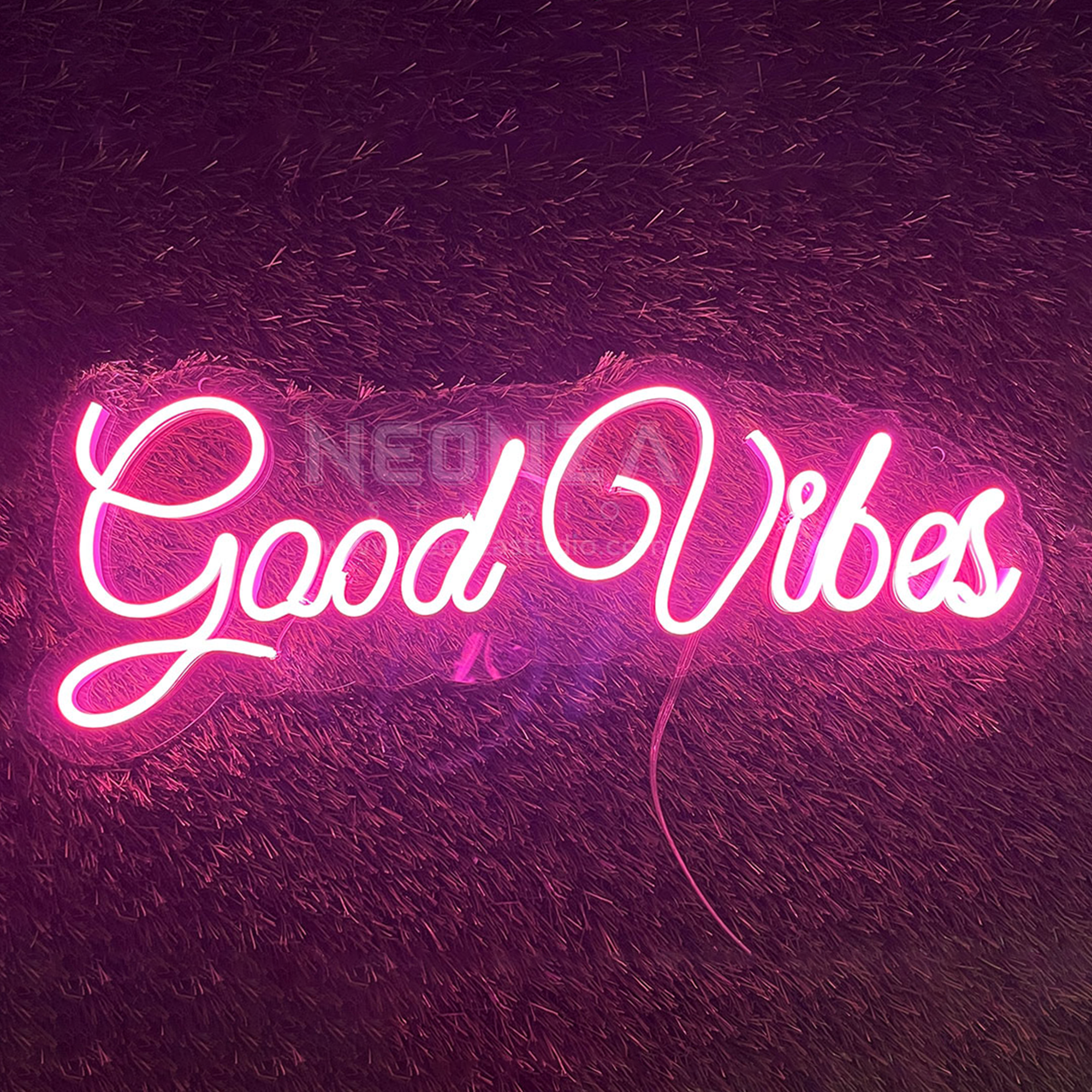 Good Vibes Neon Sign Pink