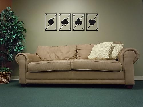 Full Aces 4 PCS Set Wall Art