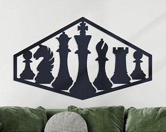 Chess Pieces Wall Art