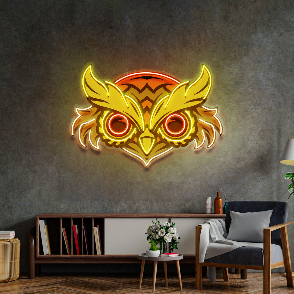 Brown Owl LED Neon Sign Light Pop Art