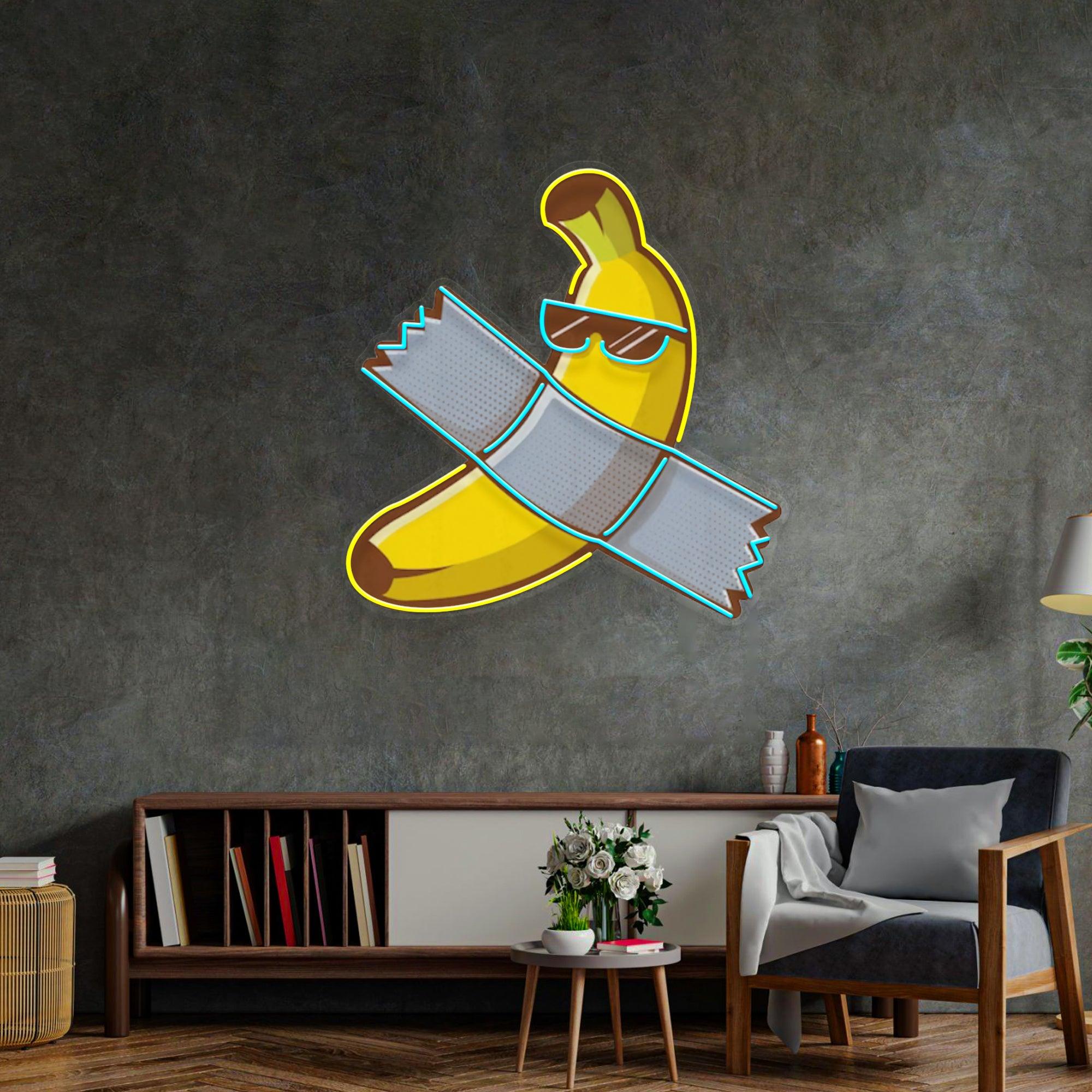 Banana Chilling Led Neon Acrylic Artwork