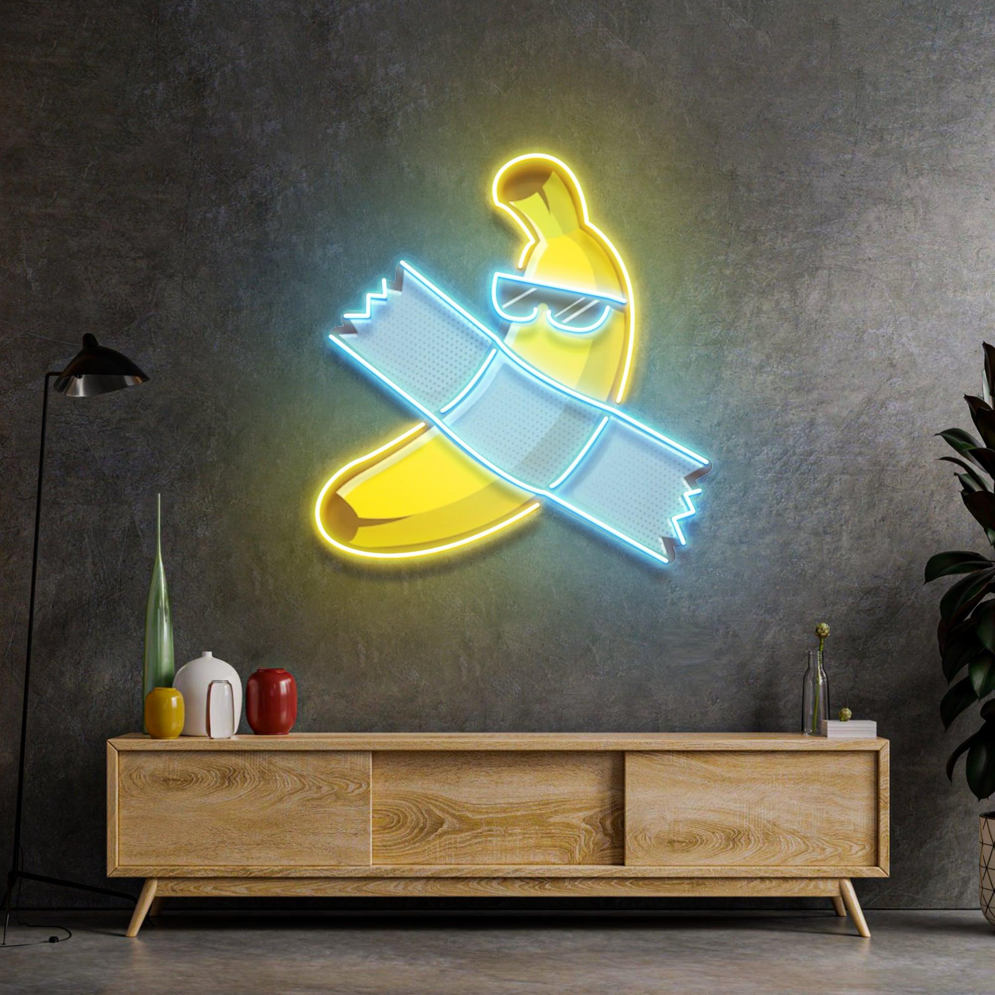 Banana Chilling Led Neon Acrylic Artwork