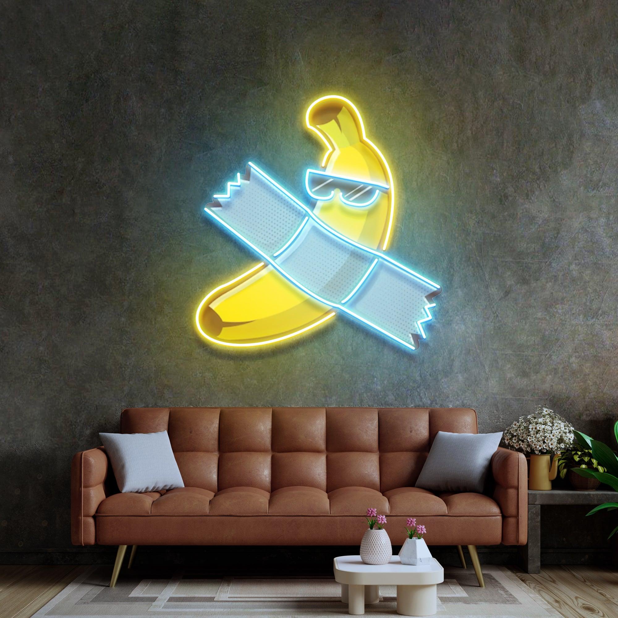 Banana Chilling Led Neon Acrylic Artwork