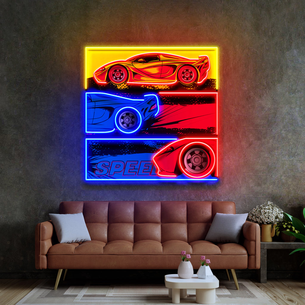 Born To Race LED Neon Sign Light Pop Art