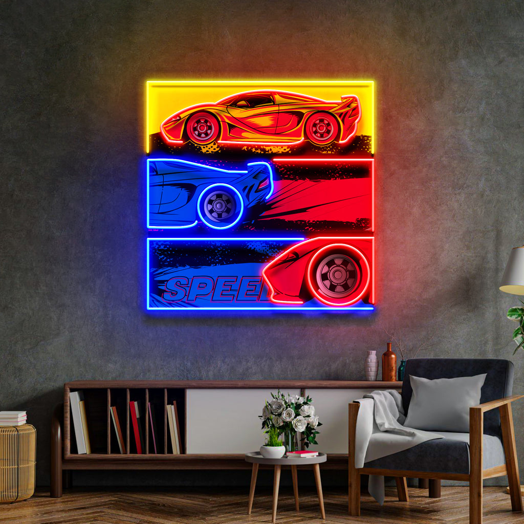 Born To Race LED Neon Sign Light Pop Art