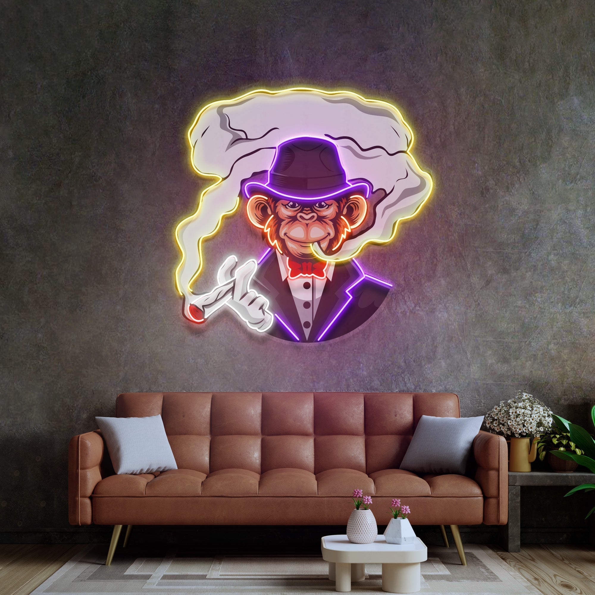 Boss Monkey LED Neon Sign Light Pop Art