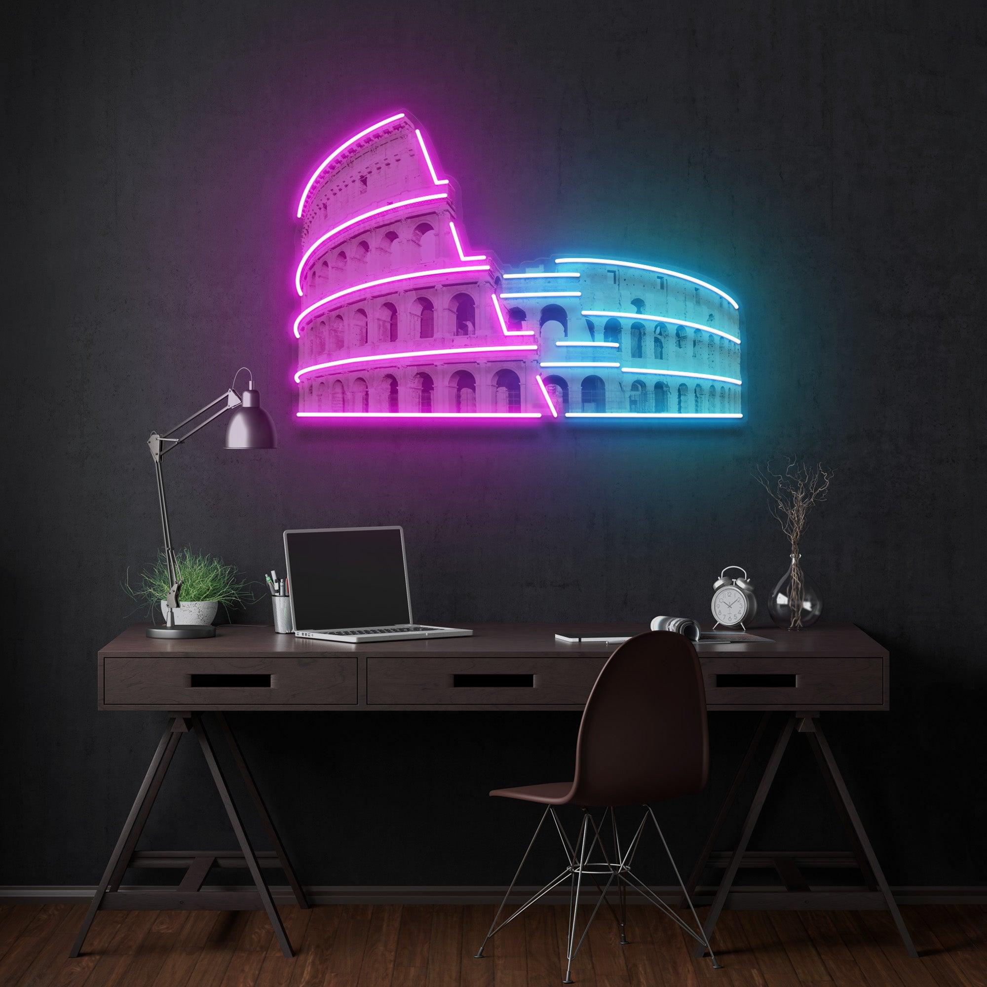 Colosseum Led Neon Acrylic Artwork