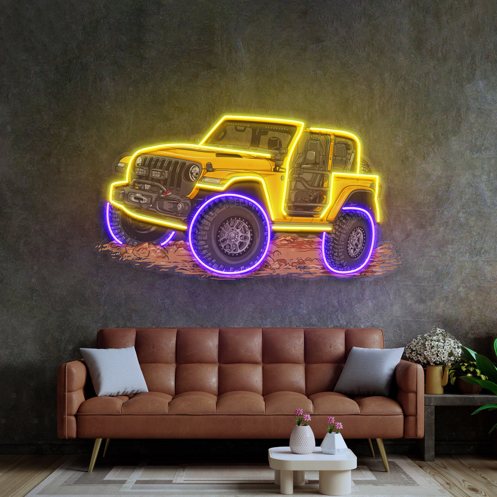 Extreme Blue Off Road LED Neon Sign Light Pop Art