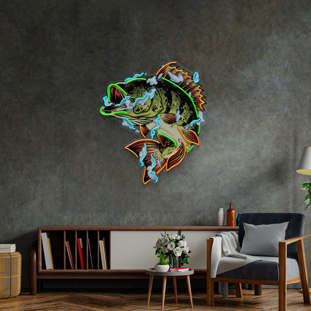 Fish Art LED Neon Sign Light Pop Art