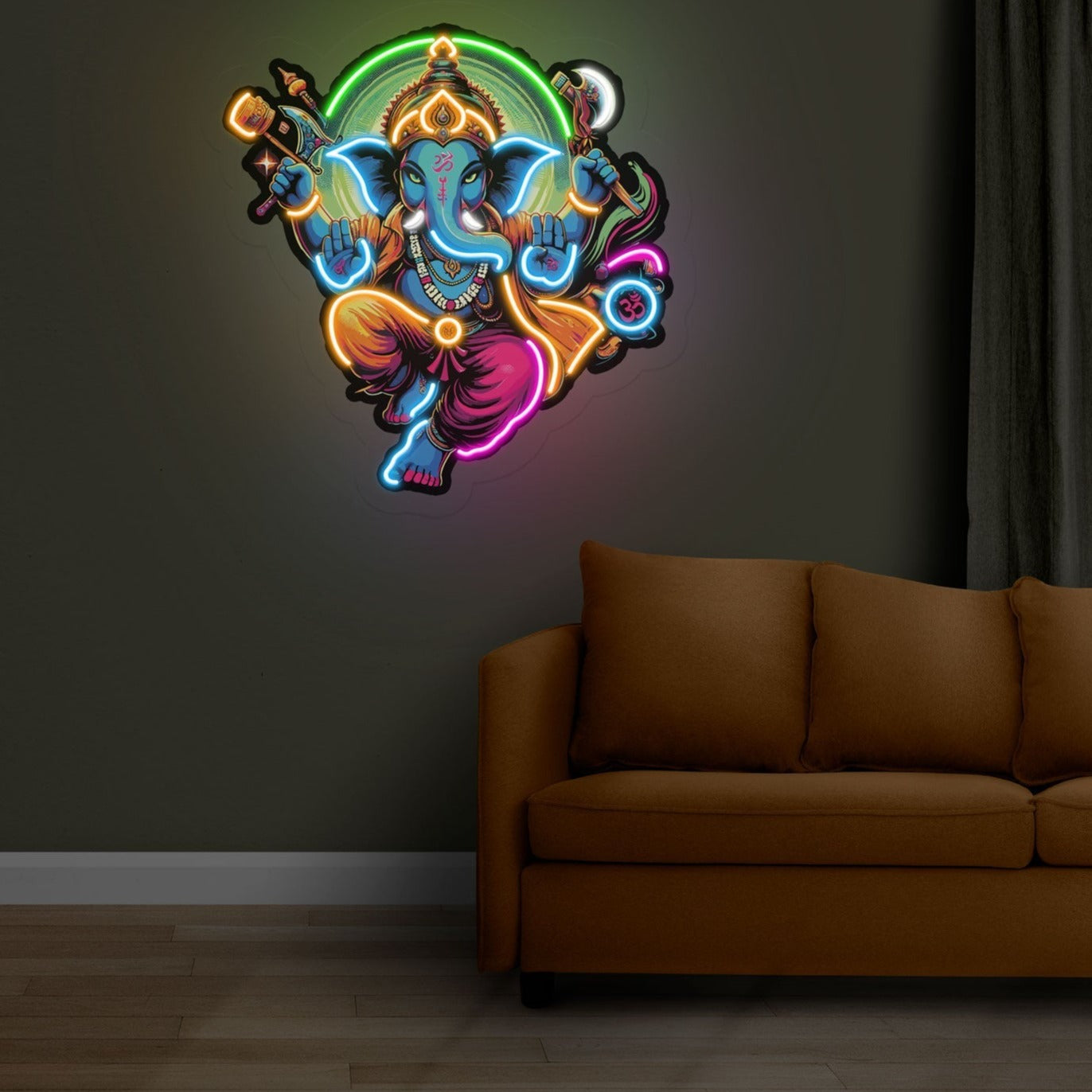 Lord Ganesh Neon Sign Artwork