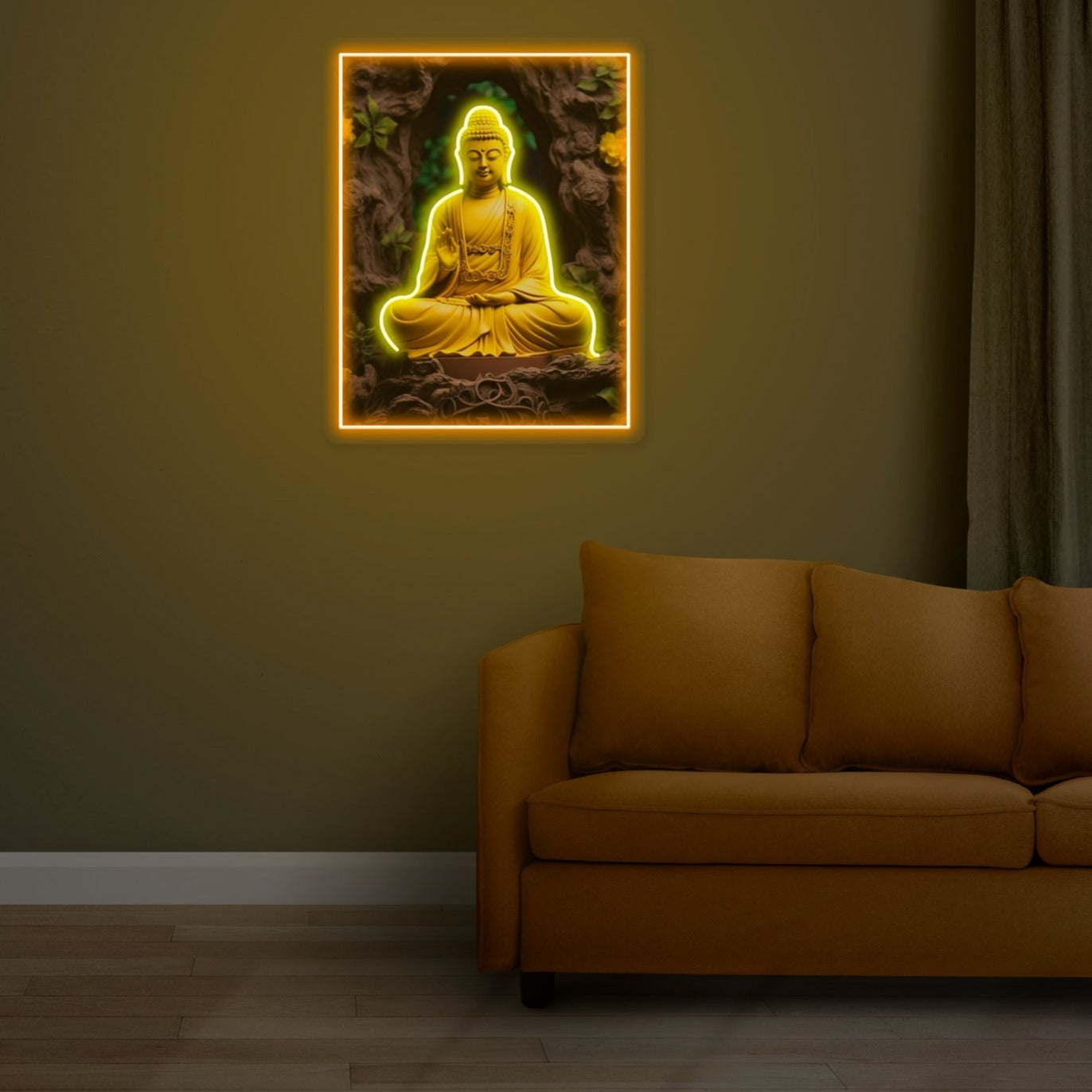 Lord Buddha Neon sign Artwork