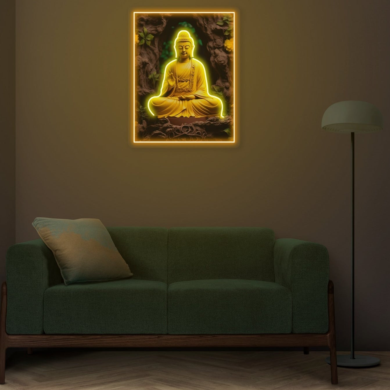 Lord Buddha Neon sign Artwork