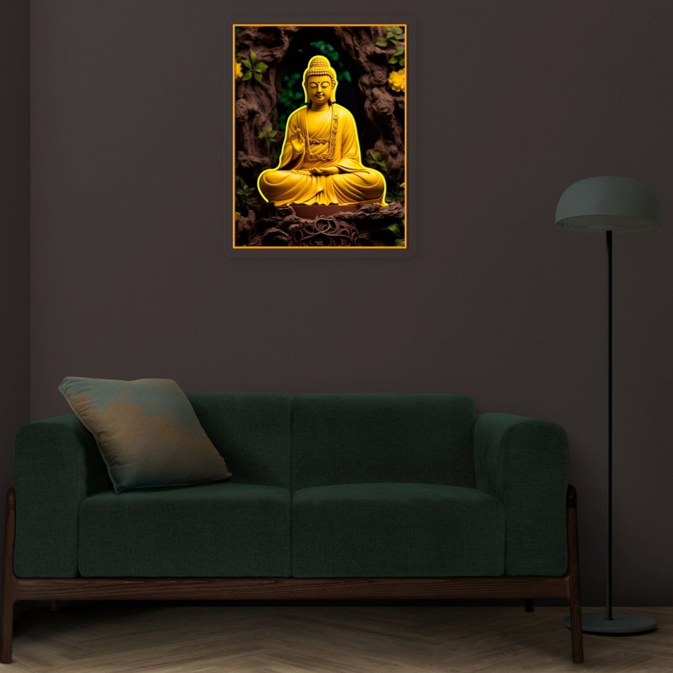 Lord Buddha Neon sign Artwork