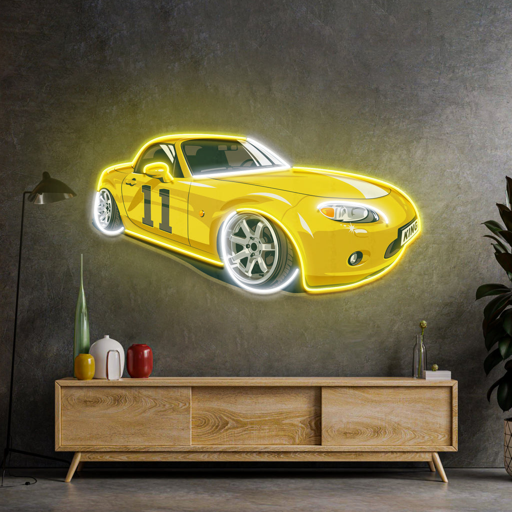 Japanese Old Drift Car LED Neon Sign Light Pop Art