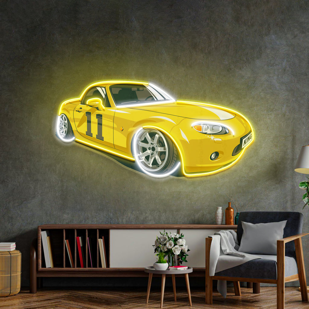 Japanese Old Drift Car LED Neon Sign Light Pop Art