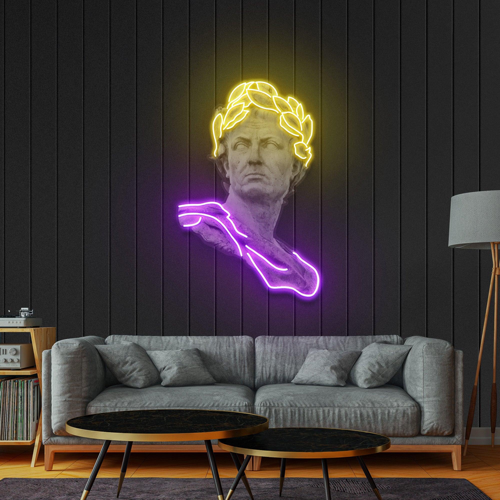 Julius Caesar Led Neon Acrylic Artwork