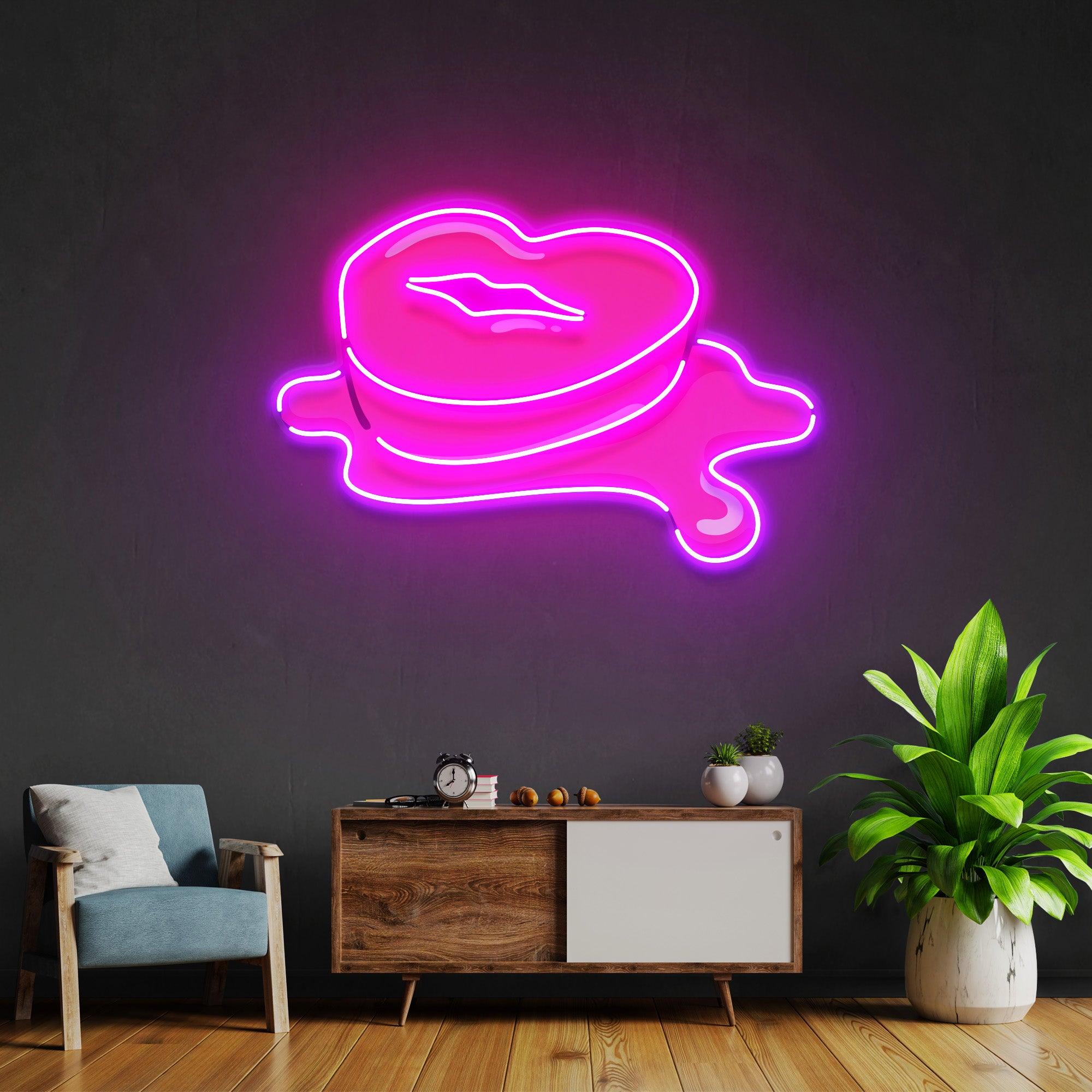 Lip Butter Led Neon Acrylic Artwork