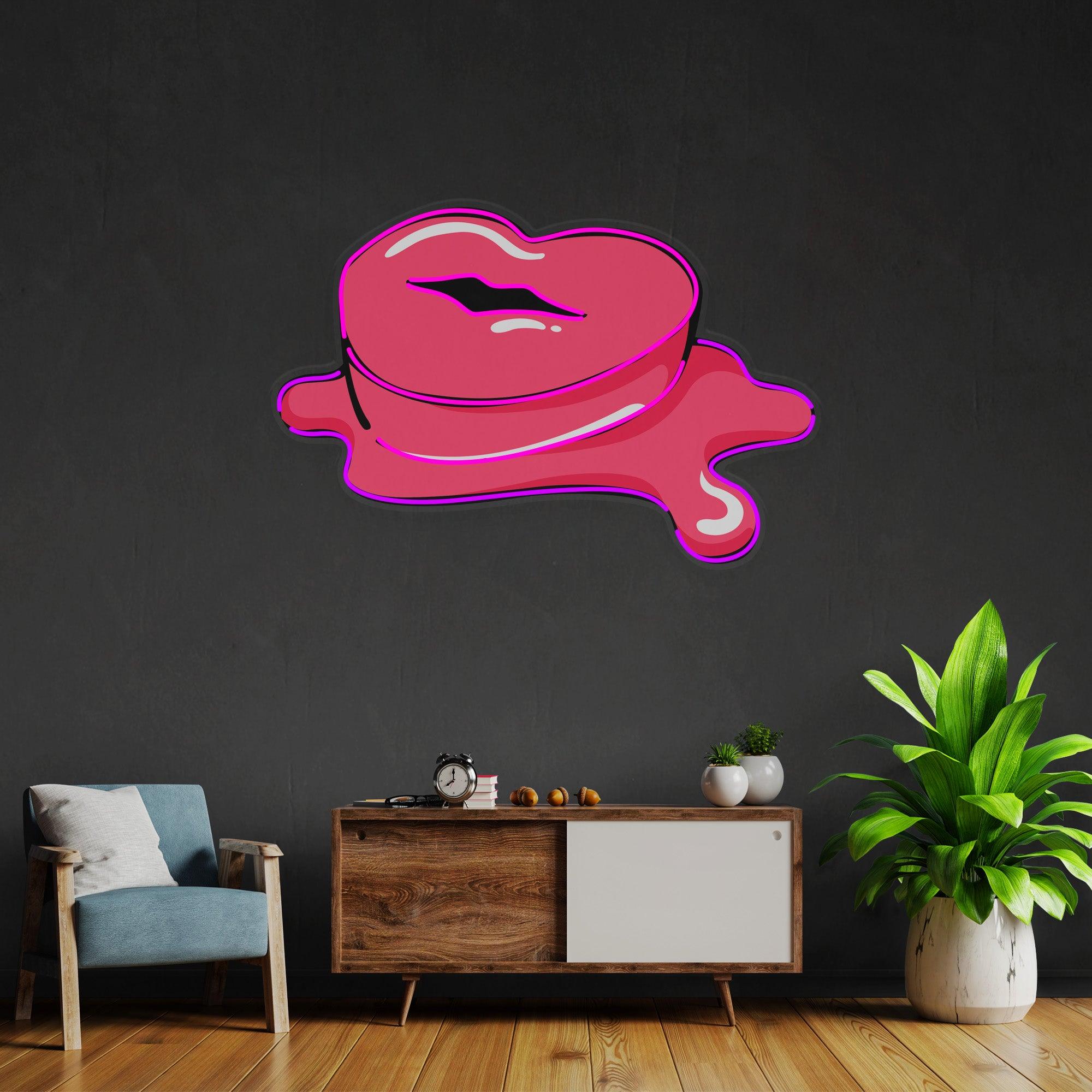 Lip Butter Led Neon Acrylic Artwork