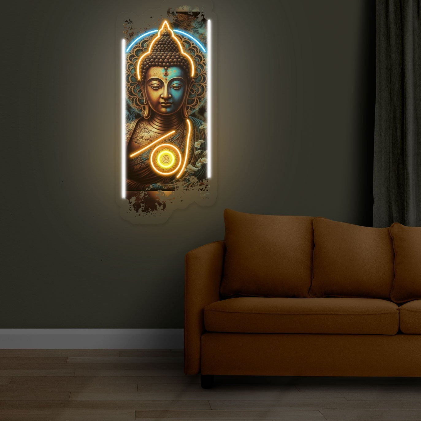 Lord Buddha Neon Sign Artwork