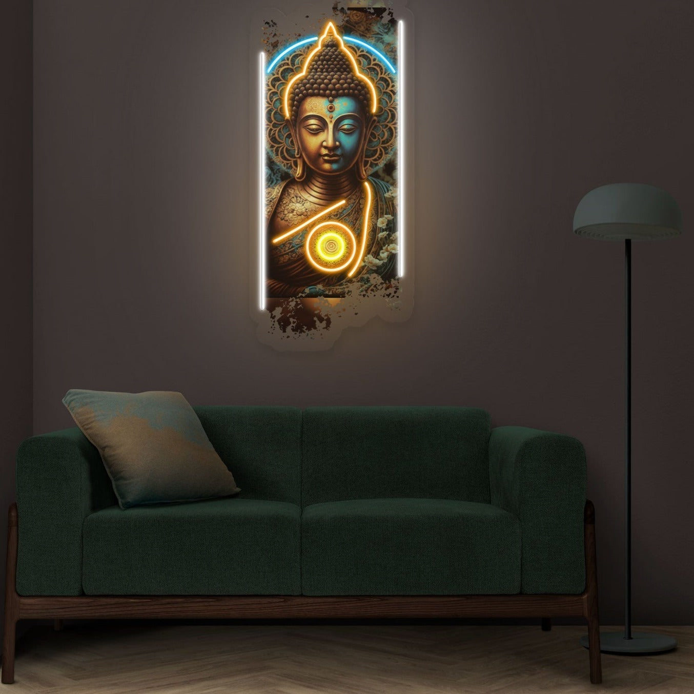 Lord Buddha Neon Sign Artwork