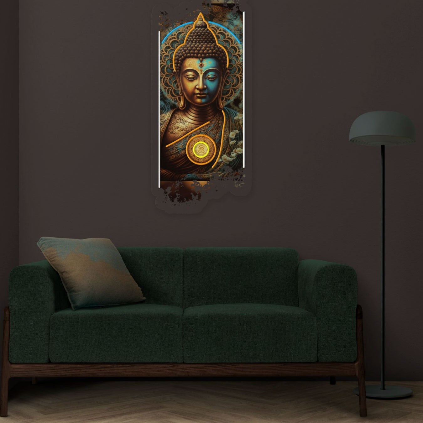 Lord Buddha Neon Sign Artwork