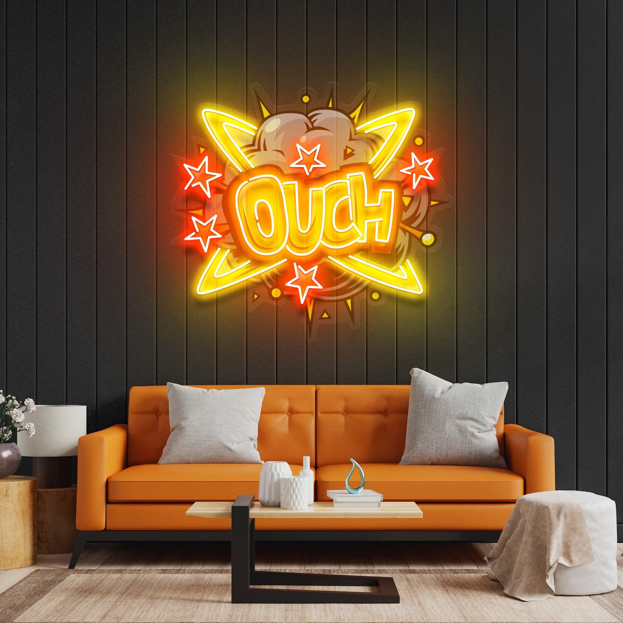 OUCH Led Neon Acrylic Artwork