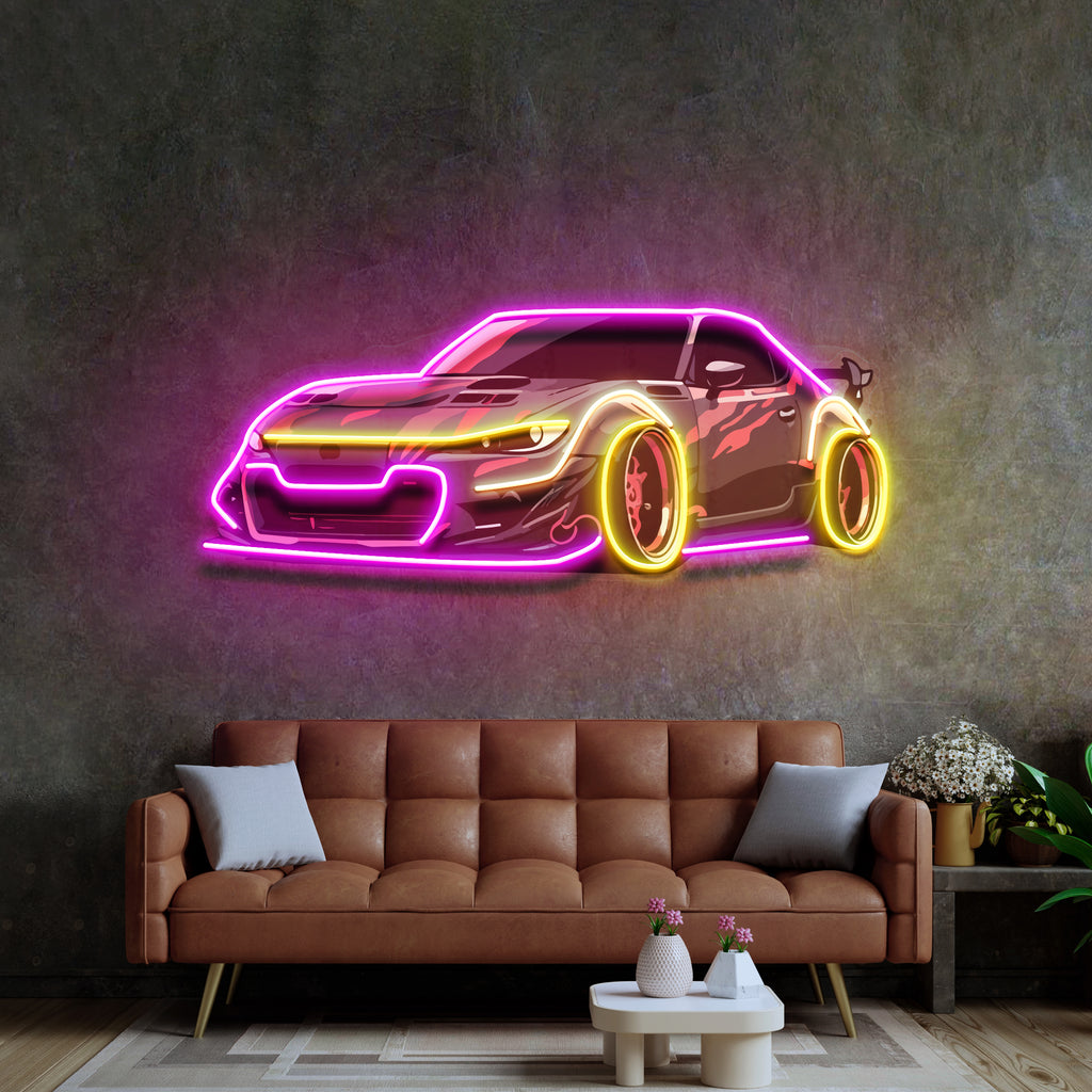 Race Drift LED Neon Sign Light Pop Art