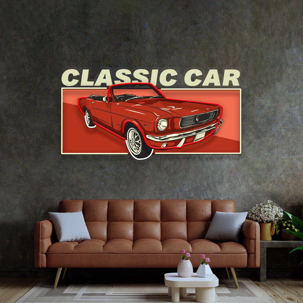 Retro Car LED Neon Sign Light Pop Art