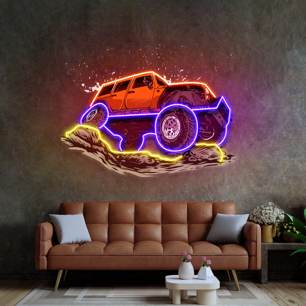 Rock Crowler LED Neon Sign Light Pop Art