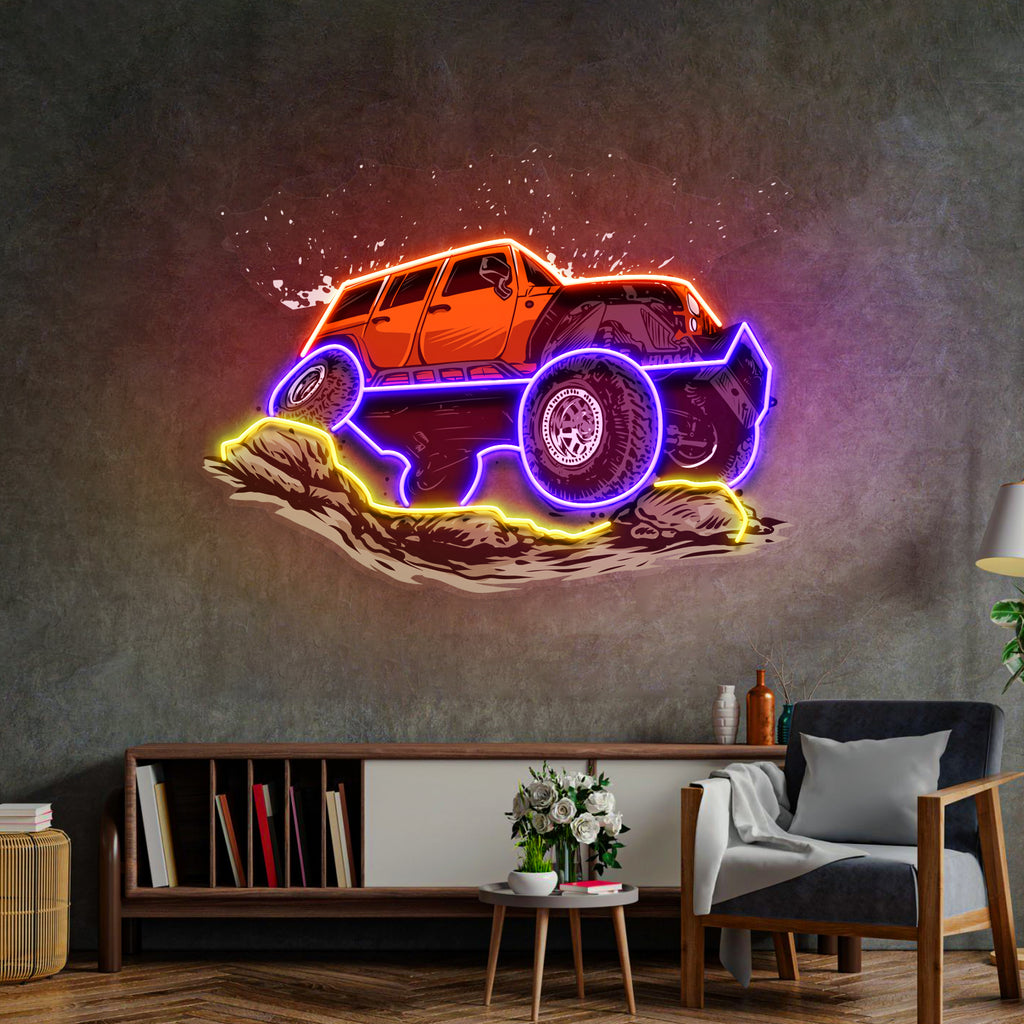 Rock Crowler LED Neon Sign Light Pop Art