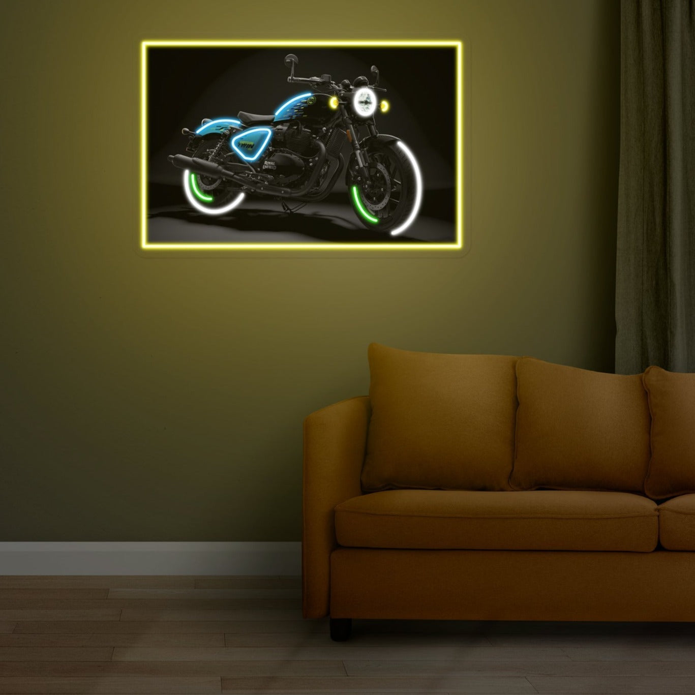 Royal Enfield Shotgun Neon Sign Artwork