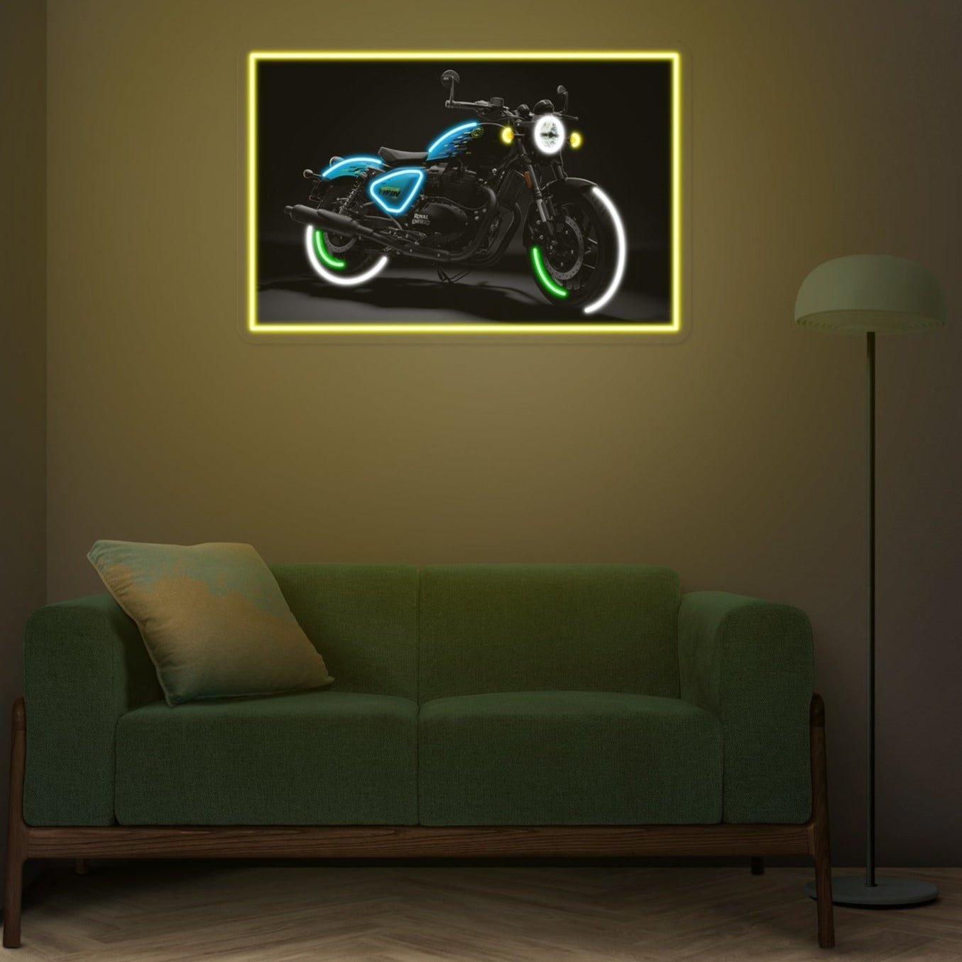 Royal Enfield Shotgun Neon Sign Artwork