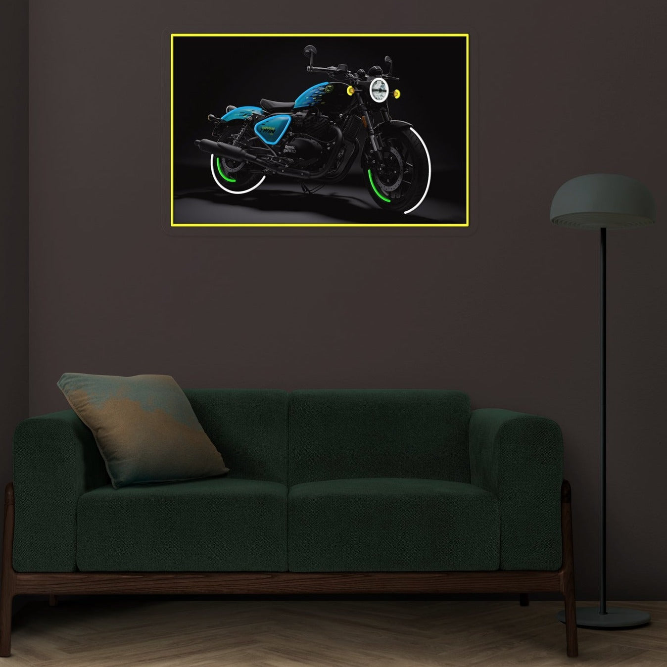 Royal Enfield Shotgun Neon Sign Artwork