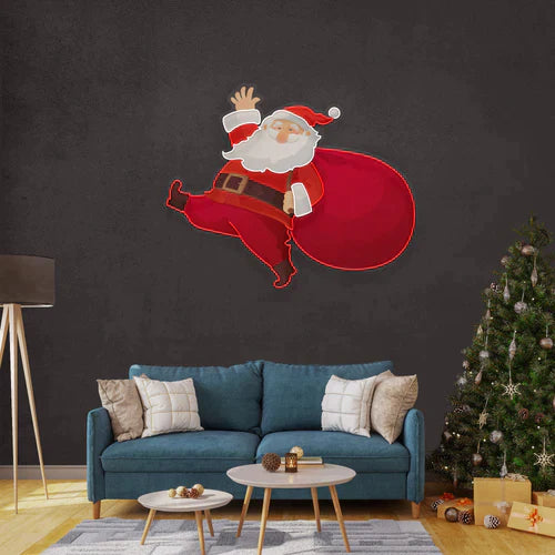 Santa is comin Art Work Led Neon Sign Light